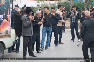تصاویر عزاداری هیات بیلند در مشهد مقدس