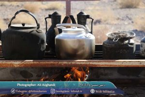 اربعین حسینی در جاده گناباد-کاخک و برپایی موکب توسط اهالی بیلند در این جاده