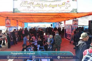 اربعین حسینی در جاده گناباد-کاخک و برپایی موکب توسط اهالی بیلند در این جاده