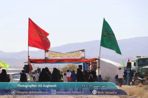 اربعین حسینی در جاده گناباد-کاخک