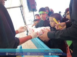 اربعین حسینی در جاده گناباد-کاخک و برپایی موکب توسط اهالی بیلند در این جاده