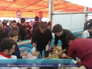 اربعین حسینی در جاده گناباد-کاخک و برپایی موکب توسط اهالی بیلند در این جاده