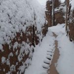 تصاویر اولین روز برفی زمستان 98 در بیلند