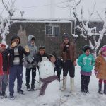 تصاویر اولین روز برفی زمستان 98 در بیلند